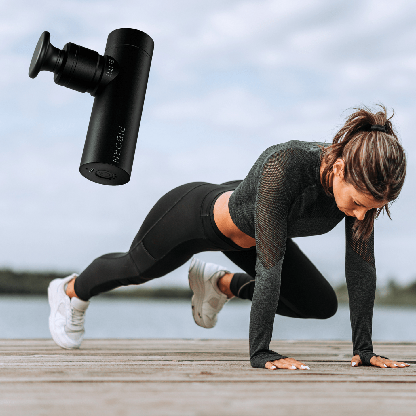 PISTOLET DO MASAŻU RIBORN ELITE - RIborn Profesjonalny Sklep Fitness ze Sprzętem do Masażu